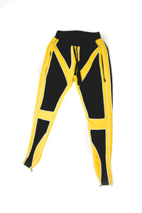 UNISEX Leather Joggers (Yellow)